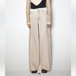 Zara Light Wash Flare Jeans